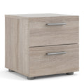 Pepe Bedside 2 Drawers in Truffle Oak