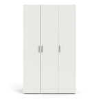 Pepe Wardrobe with 3 Doors in White Woodgrain