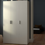 Pepe Wardrobe with 3 Doors in White Woodgrain