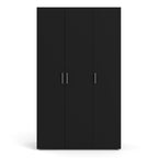 Pepe Wardrobe with 3 Doors in Black