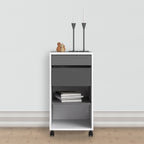 Function Plus Mobile File Cabinet 2 Drawers 1 Shelf