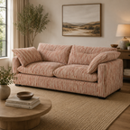 Quetta Sofa Rust Beige 3 Seater