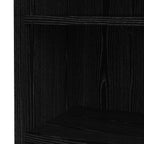 Prima Bookcase 2 Shelves With 2 Drawers 2 File Drawers In Black Woodgrain