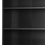 Prima Bookcase 5 Shelves in Black Woodgrain