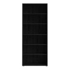 Prima Bookcase 5 Shelves in Black Woodgrain