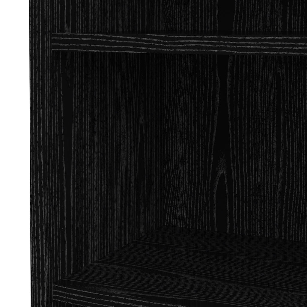 Prima Bookcase 5 Shelves in Black Woodgrain