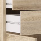 Prima Bookcase 1 Shelf with 2 Drawers 2 Doors in Oak