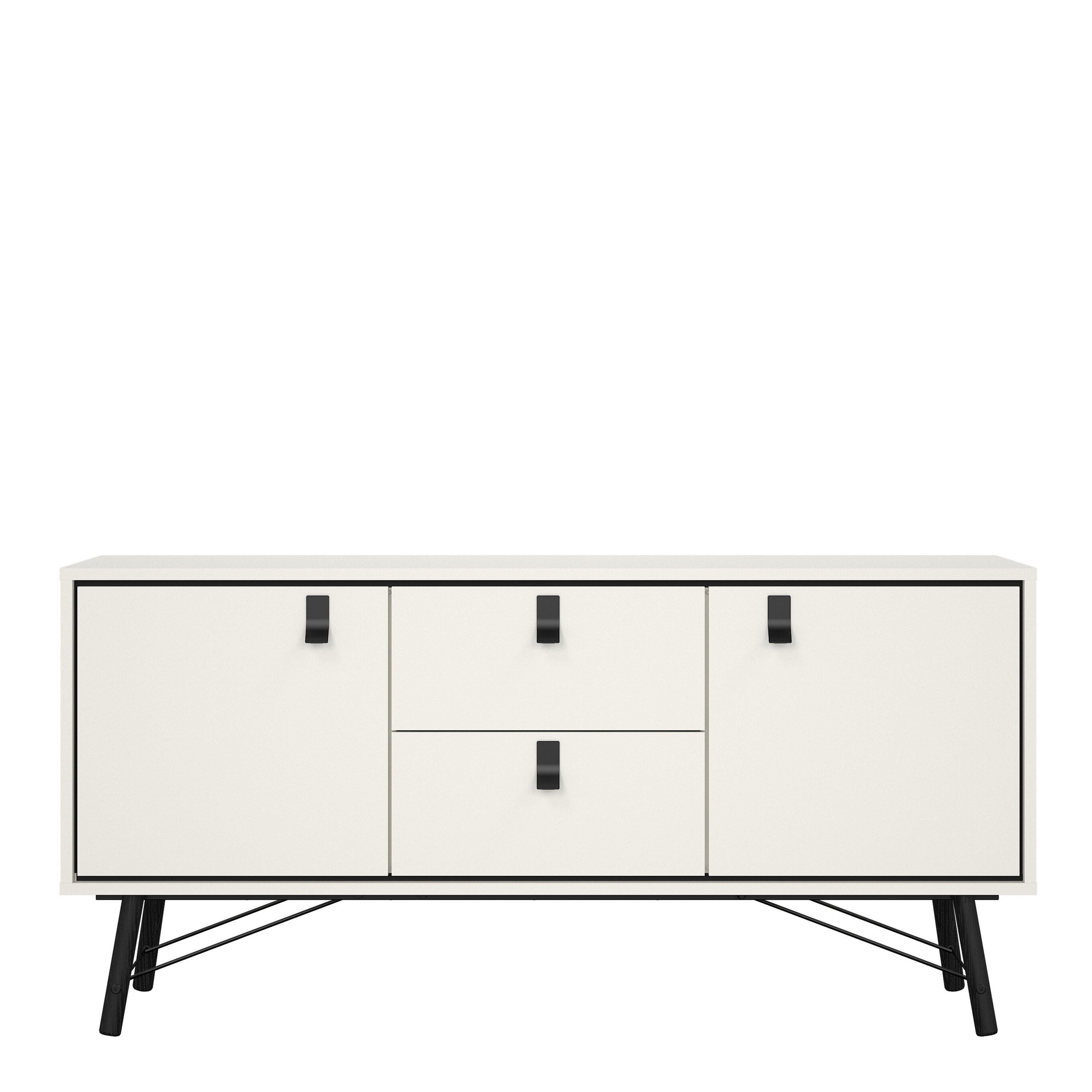 Ry Sideboard 2 Doors 2 Drawers in Matt White