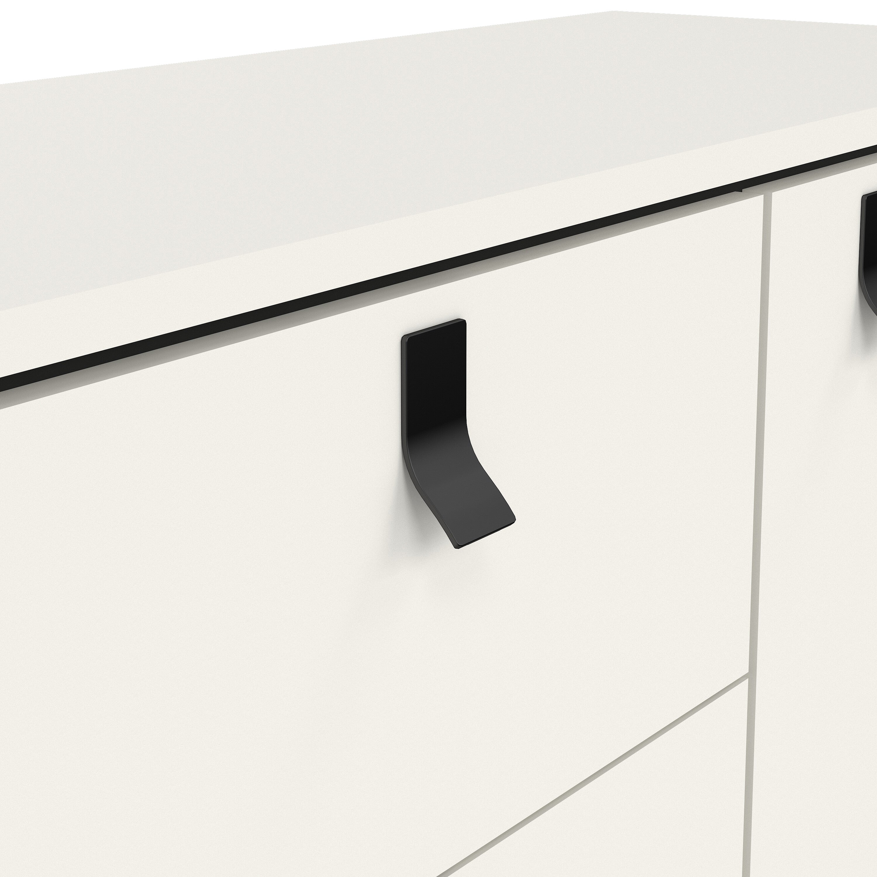 Ry Sideboard 2 Doors 2 Drawers in Matt White