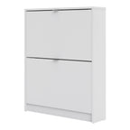 Shoes Shoe Cabinet 2 Flip Down Doors and 1 layer in White