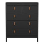 Barcelona Chest 3+2 Drawers in Matt Black