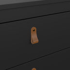 Barcelona Chest 3 Drawers in Matt Black