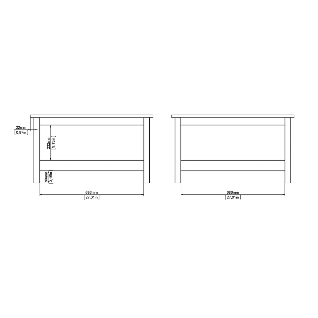 Barcelona Coffee Table in White