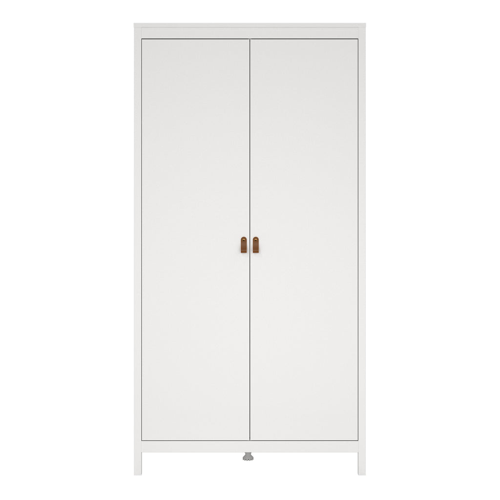Barcelona Wardrobe with 2 Doors in White