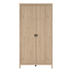 Barcelona Wardrobe with 2 Doors in Jackson Hickory Oak