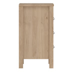 Barcelona Bedside Table 3 Drawers in Jackson Hickory Oak