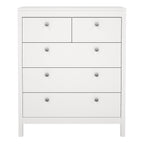 Madrid Chest 3+2 Drawers in White