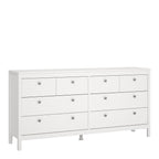 Madrid Double Dresser 4+4 Drawers in White
