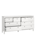 Madrid Double Dresser 4+4 Drawers in White