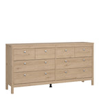 Madrid Double Dresser 4+4 Drawers in Jackson Hickory Oak