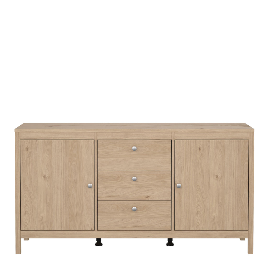 Madrid Sideboard 2 Doors + 3 Drawers in Jackson Hickory Oak