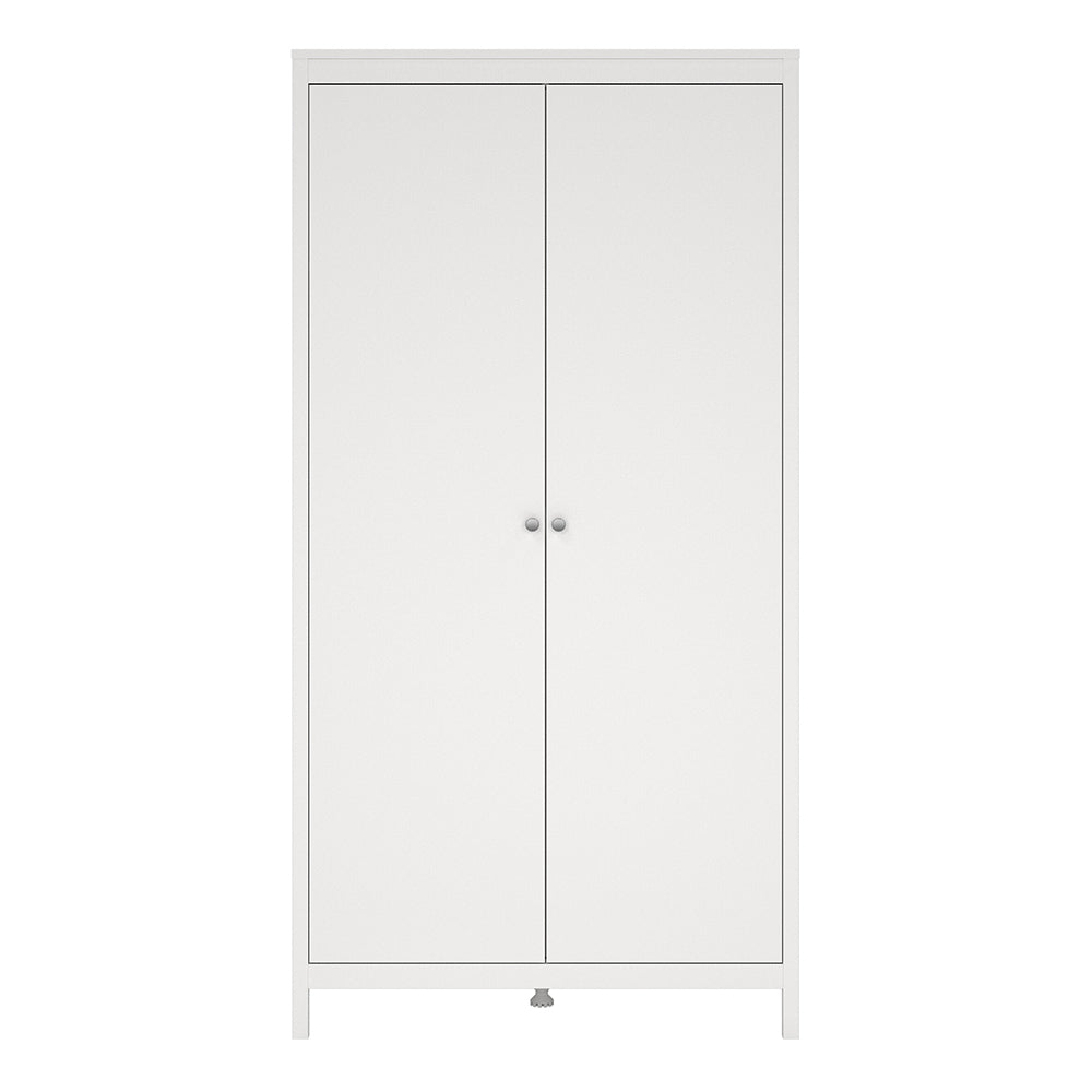 Madrid Wardrobe with 2 Doors in White