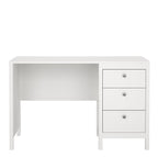 Madrid Desk 3 Drawers White