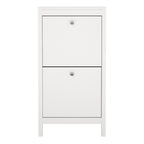 Madrid Shoe Cabinet 2 Flip Down Doors White