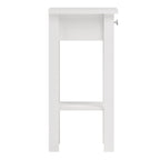 Madrid Bedside Table with 1 Drawer in White