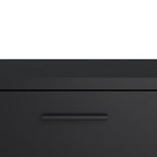 Media TV Unit with 2 Doors 1 Drawer 147cm Black