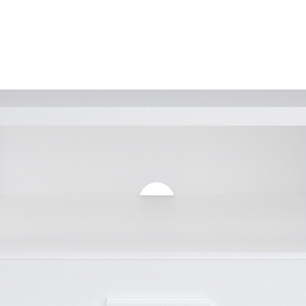 Media TV Unit with 2 Doors 1 Drawer 177cm White