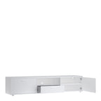 Media TV Unit with 2 Doors 1 Drawer 177cm White