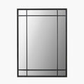 Antique Bronze Metal Rectangular Wall Mirror