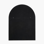 Brushed Gold Metal Slim Frame Tall Arch Wall Mirror