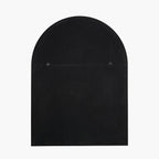 Black Metal Slim Frame Tall Arch Wall Mirror