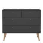 Cumbria Chest 2 + 2 Drawers Dark Grey