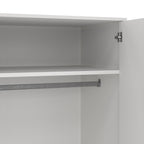 Cumbria Wardrobe with 2 Doors + 2 Drawers White