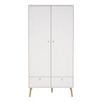 Cumbria Wardrobe with 2 Doors + 2 Drawers White