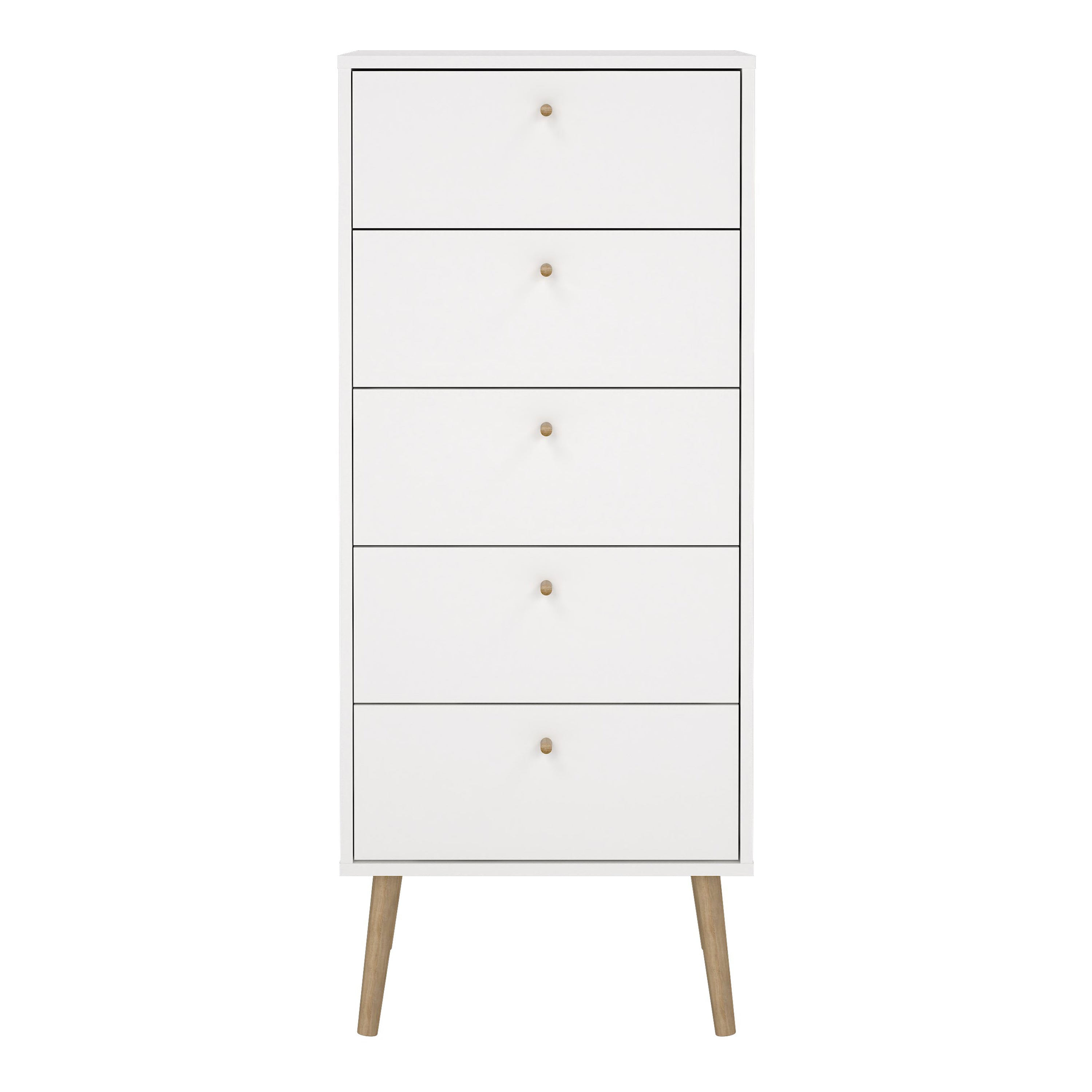 Cumbria Chest 5 Drawers White