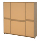 Brande Wardrobe with 4 Frame Doors in Jackson Hickory Oak