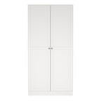 Brande Wardrobe with 2 Frame Doors in White