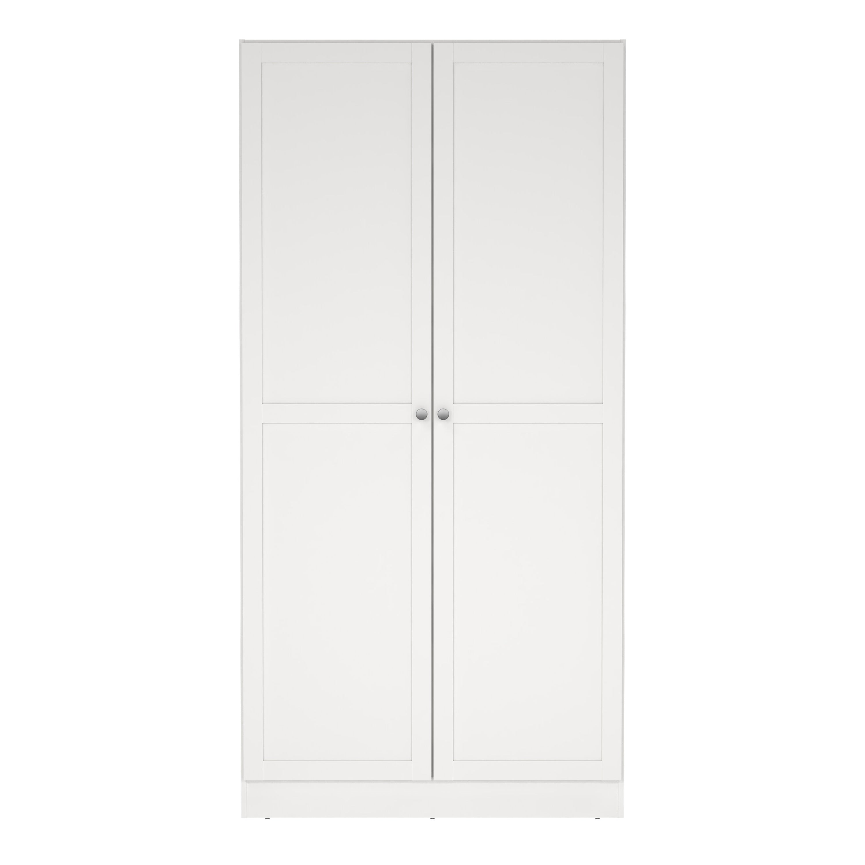 Brande Wardrobe with 2 Frame Doors in White