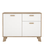 Ikast Sideboard 2 Doors + 1 Drawer in Jackson Hickory and White