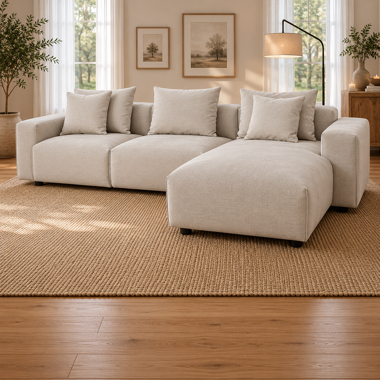 Malibu Sofa Beige Universal Corner