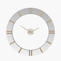 Mirror and Gold 2 Piece Open Wall Clock