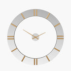 Mirror and Gold 2 Piece Open Wall Clock