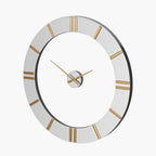 Mirror and Gold 2 Piece Open Wall Clock