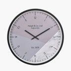 Black Metal Printed Face Wall Clock