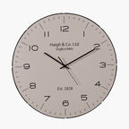 Cream and Black Dome Glass Wall Clock