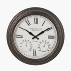 Antique Bronze Effect Indoor Outdoor Wall Clock